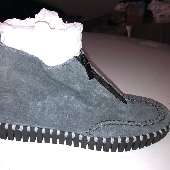 ILSE JACOBSEN Tulip front zip suede bootie Size 38 - Picture 5 of 6